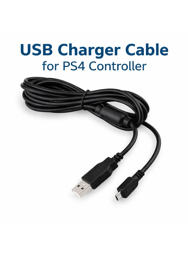 USB Charger Cable for PS4 Controller, 1.8m Extra Long Fast Charging Cable for Sony Playstation 4 PS4 Slim/Pro Controller/Xbox One S/X Controller, Android - Image 1